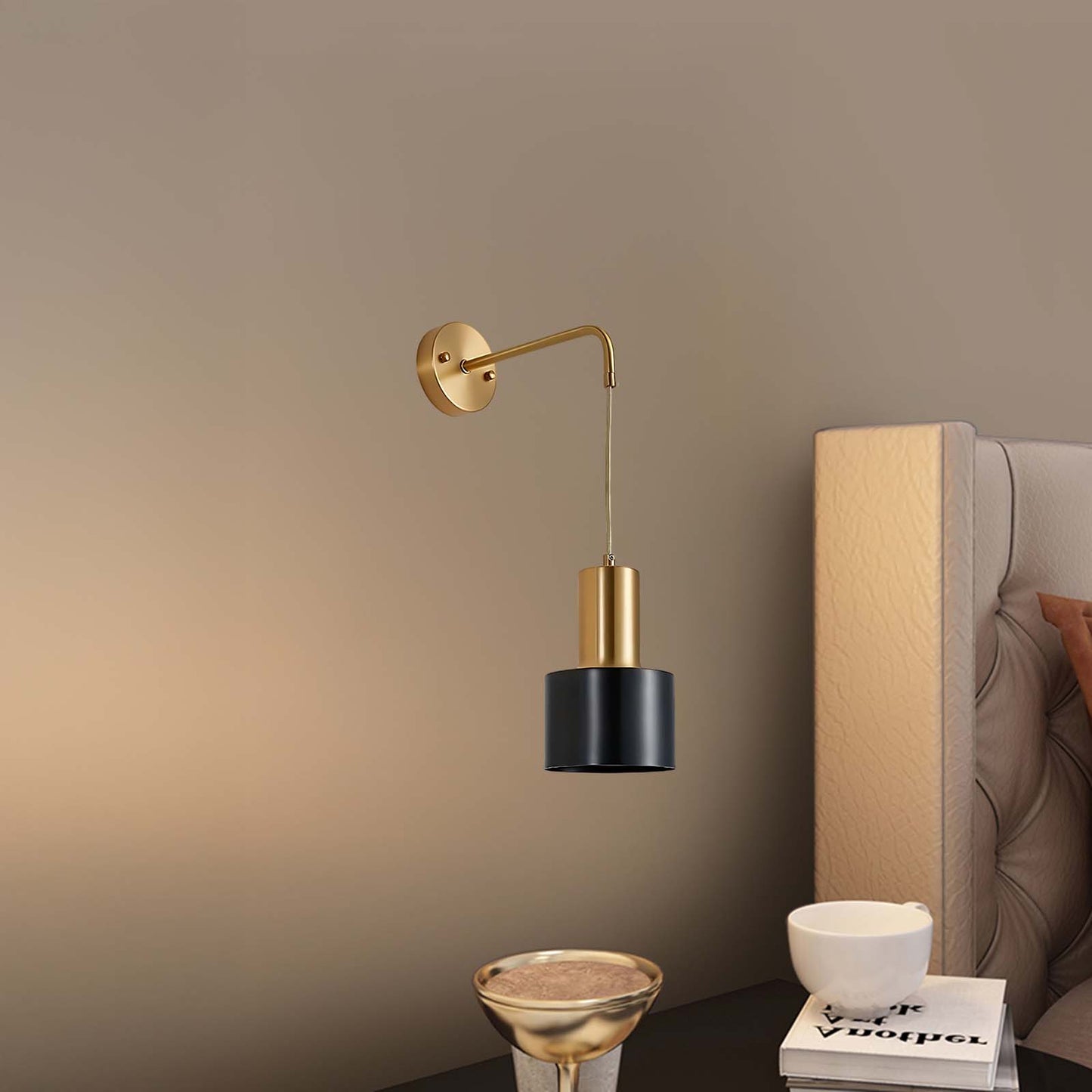 Pino Single Contemporary Metal Wall Lamp