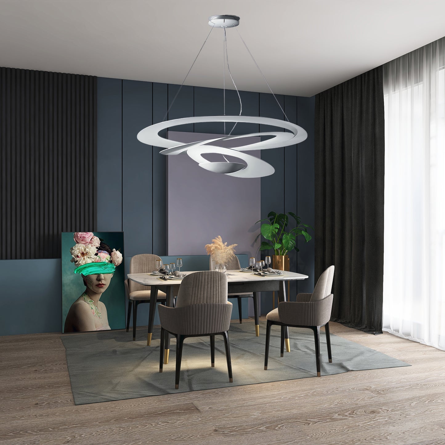 Pirce Contemporary Aluminum Pendant Lamp