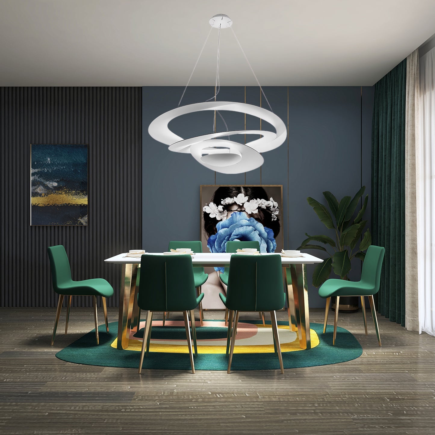 Pirce Contemporary Aluminum Pendant Lamp