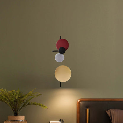 Planet Plug-in Eclectic Metal Wall Lamp