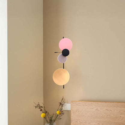 Planet Plug-in Eclectic Metal Wall Lamp