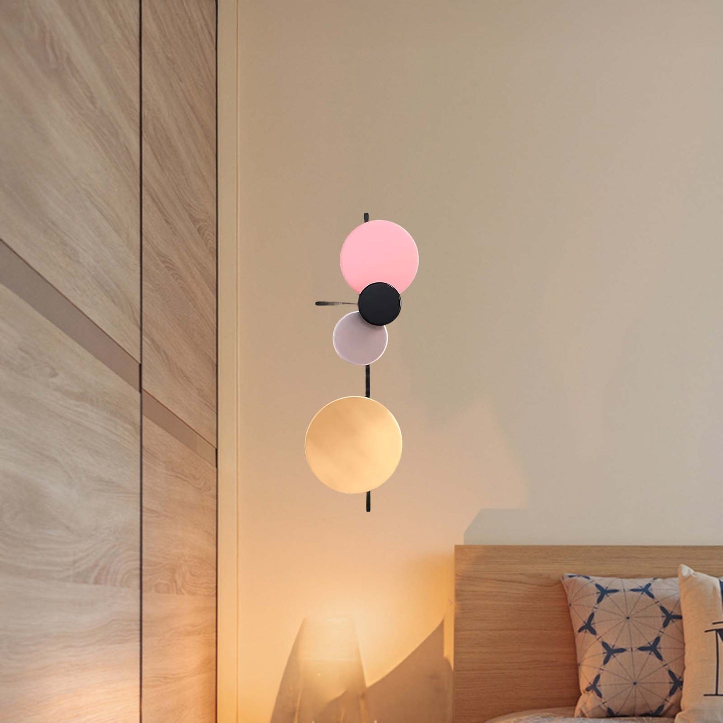 Planet Plug-in Eclectic Metal Wall Lamp