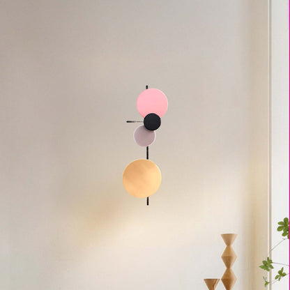 Planet Plug-in Eclectic Metal Wall Lamp