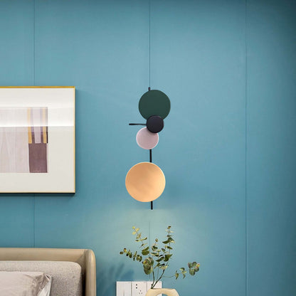 Planet Plug-in Eclectic Metal Wall Lamp