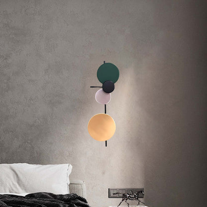 Planet Plug-in Eclectic Metal Wall Lamp