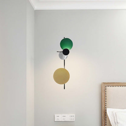 Planet Plug-in Eclectic Metal Wall Lamp