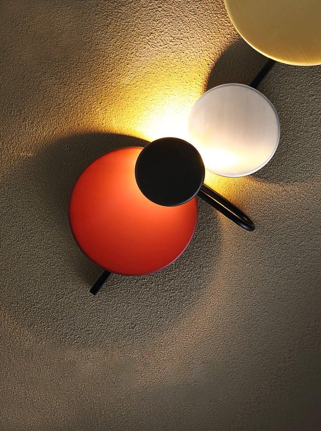 Planet Plug-in Eclectic Metal Wall Lamp