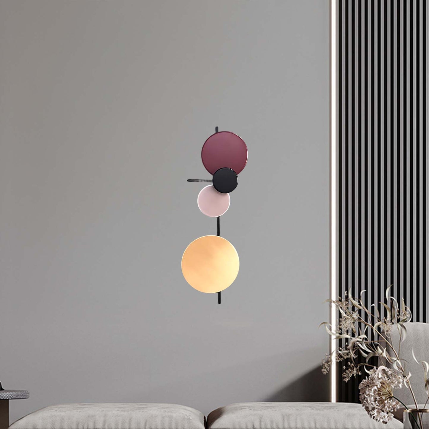 Planet Traditional Metal Wall Lamp