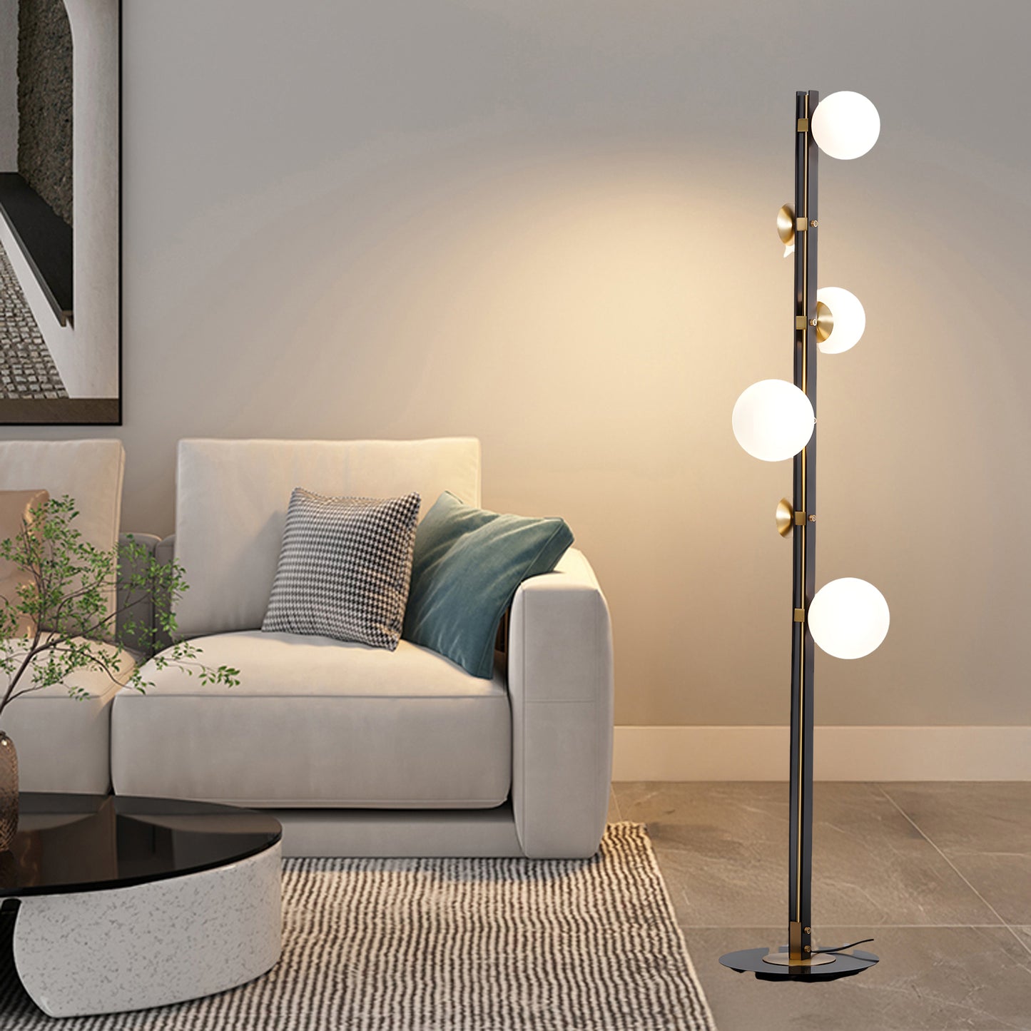 Planeta Modern Crystal Floor Lamp