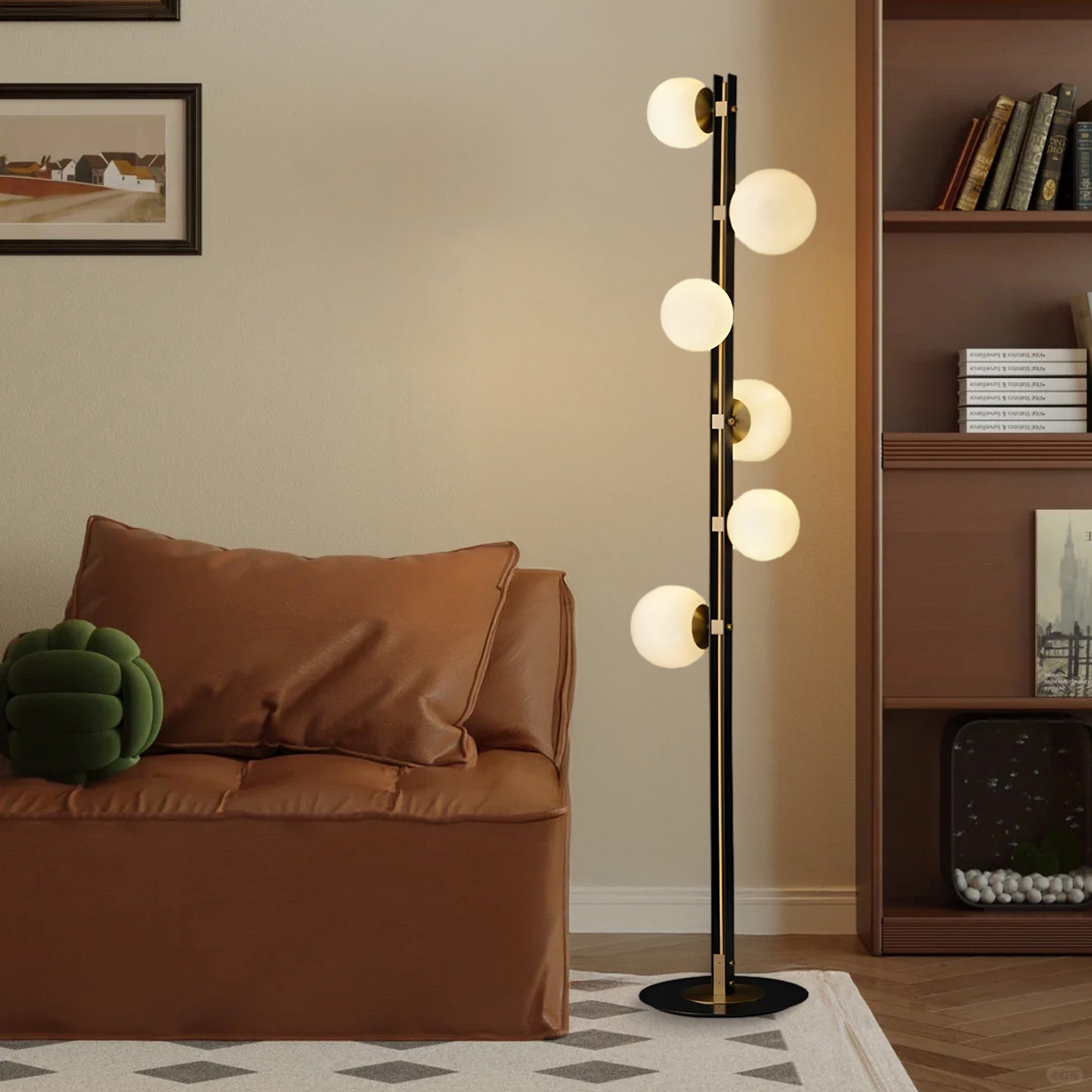 Planeta Modern Crystal Floor Lamp