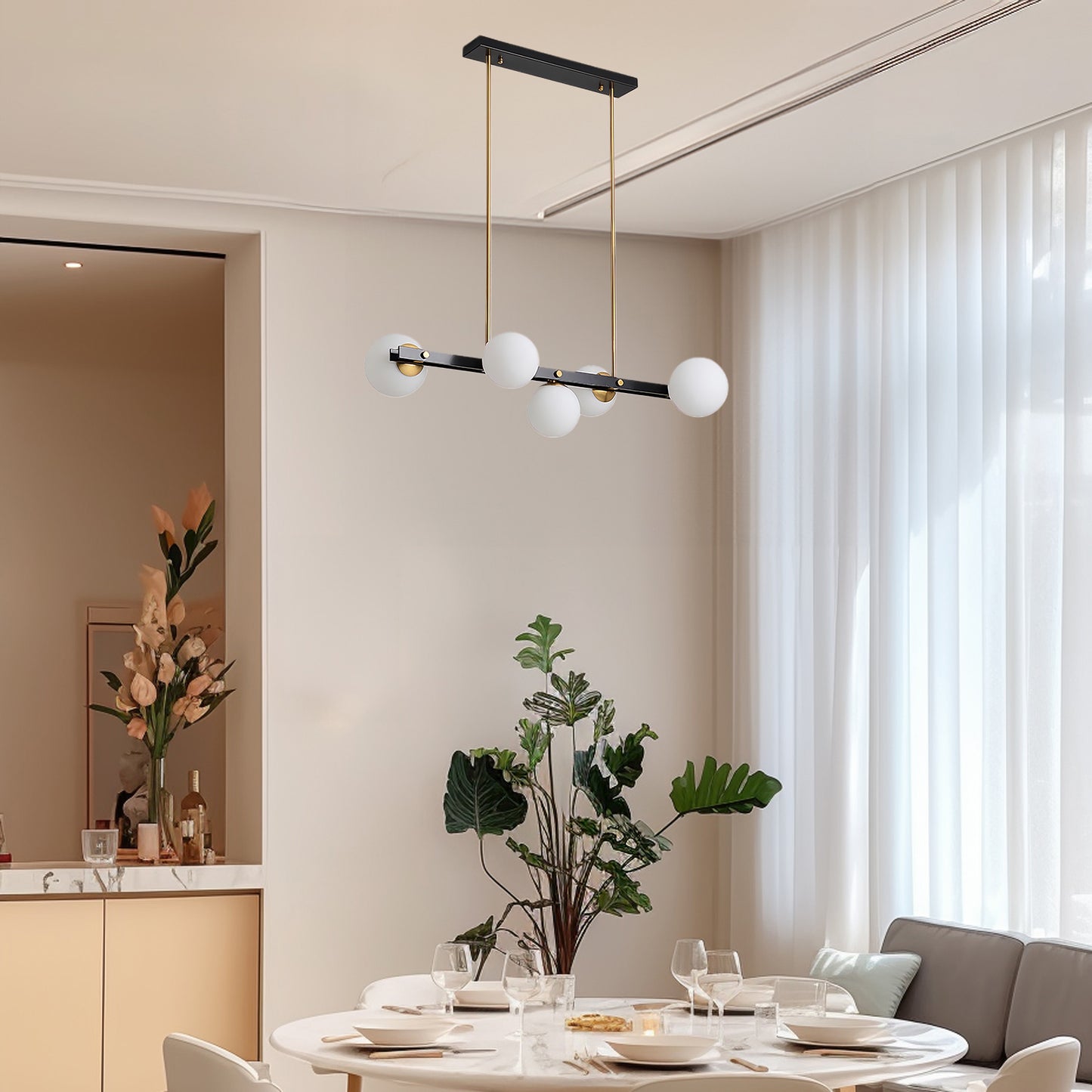 Planeta Modern Crystal Pendant Lamp