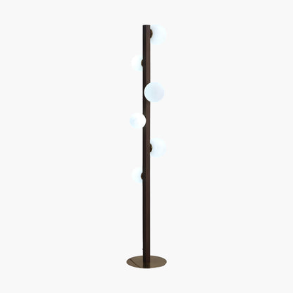 Planeta Wood Modern Crystal Floor Lamp