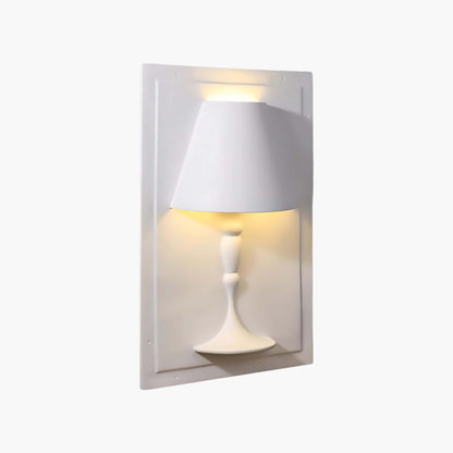 Plaster Picture Art Deco Aluminum Wall Lamp