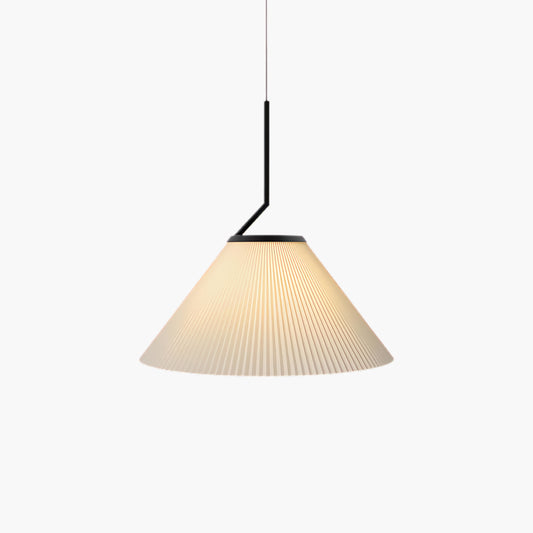 Pleated Skirt Contemporary Metal Pendant Light