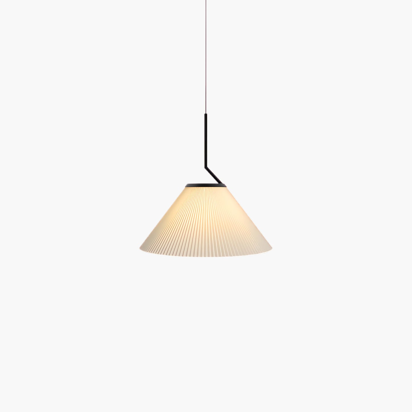 Pleated Skirt Contemporary Metal Pendant Light