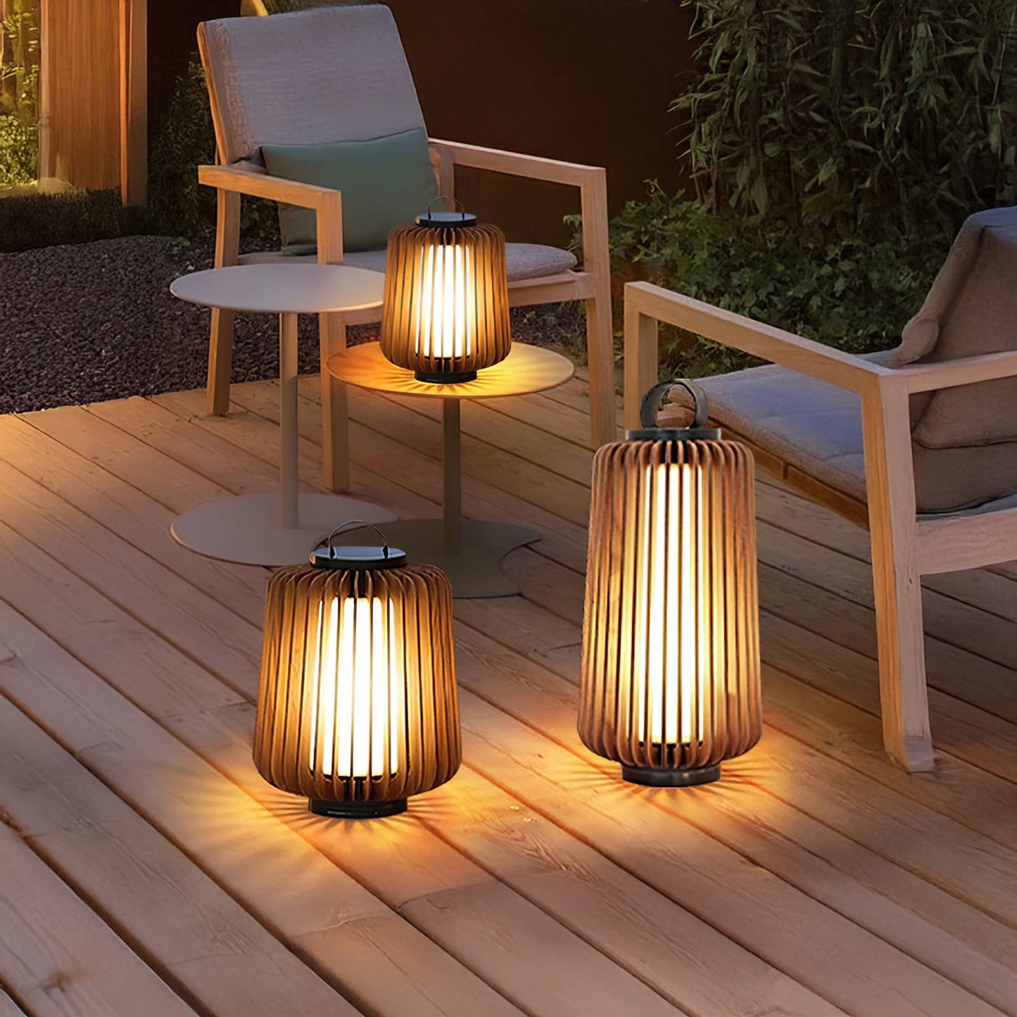 Portable Lantern Eclectic Metal Outdoor Light