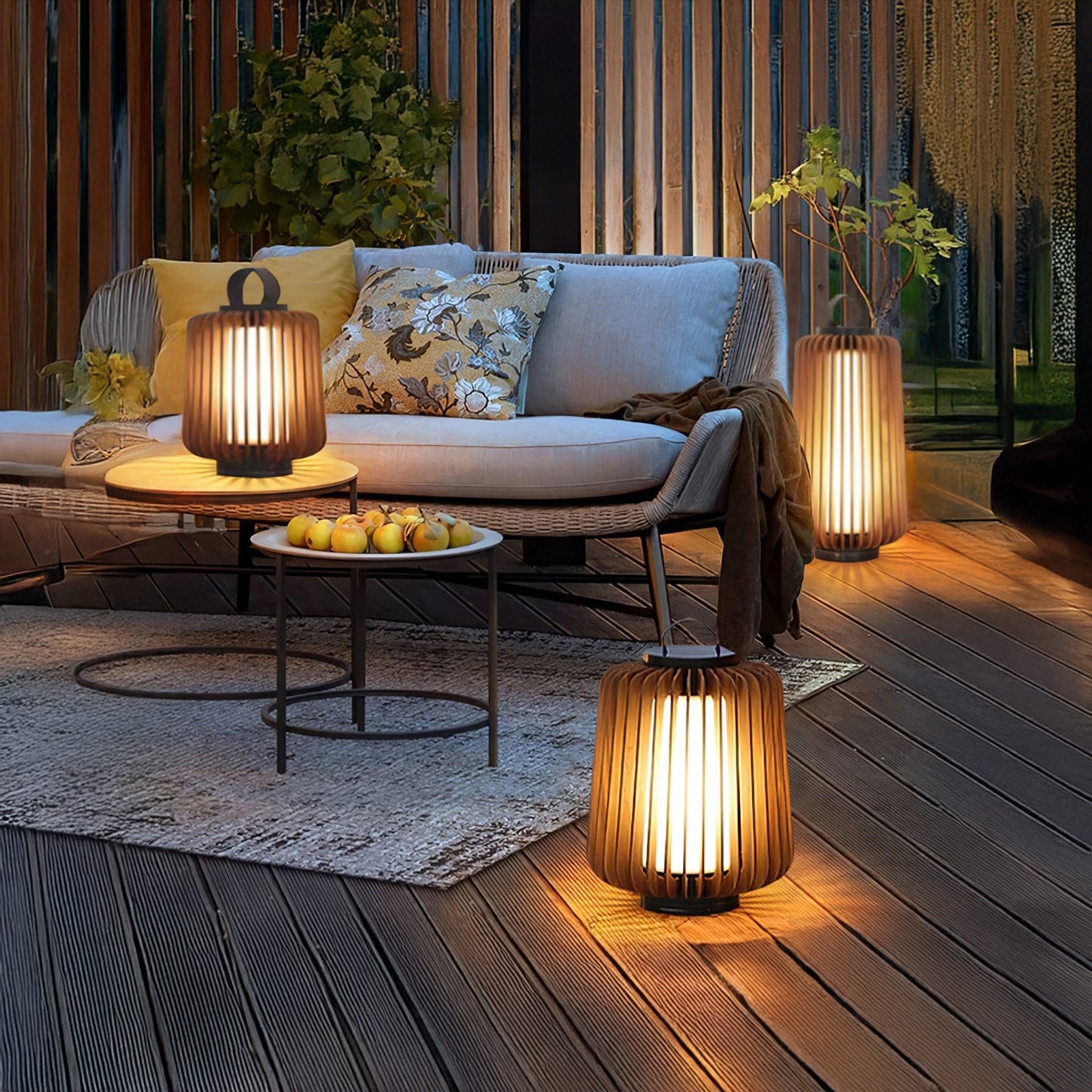 Portable Lantern Eclectic Metal Outdoor Light