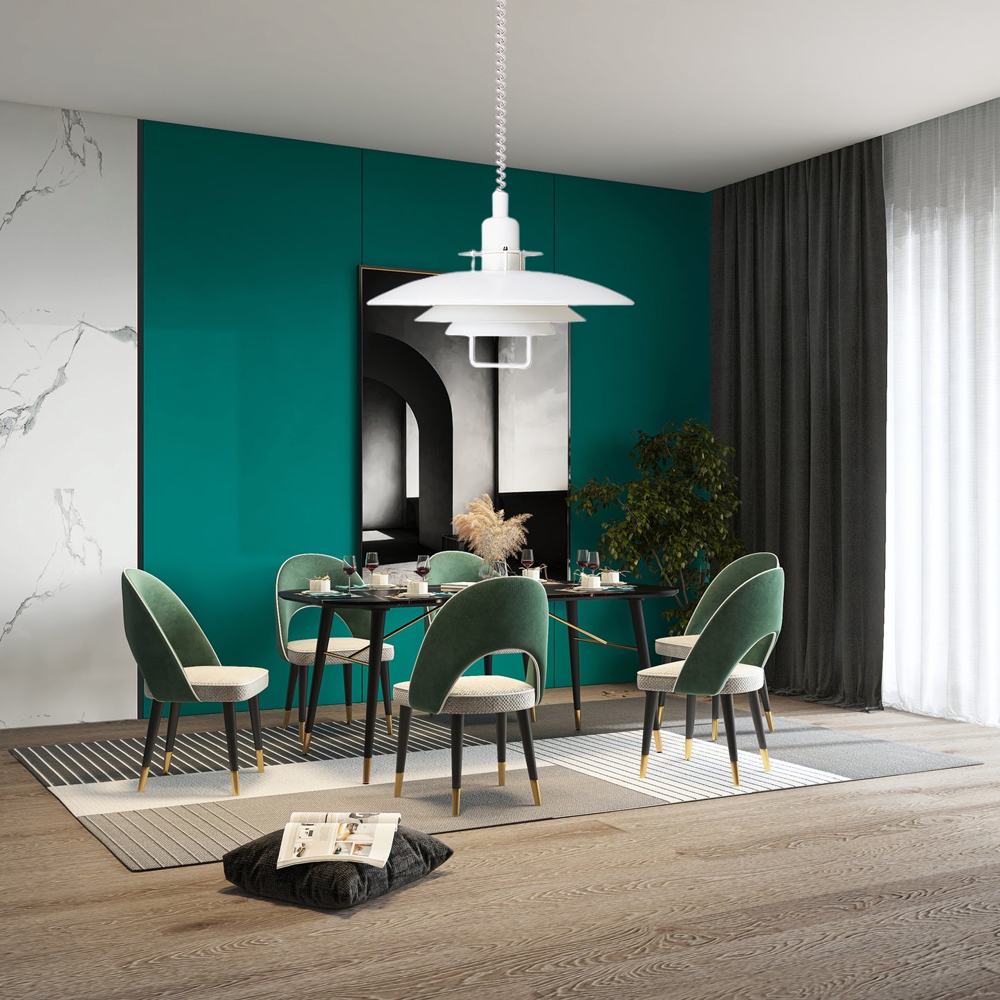 Poul Modern Aluminum Pendant Lamp