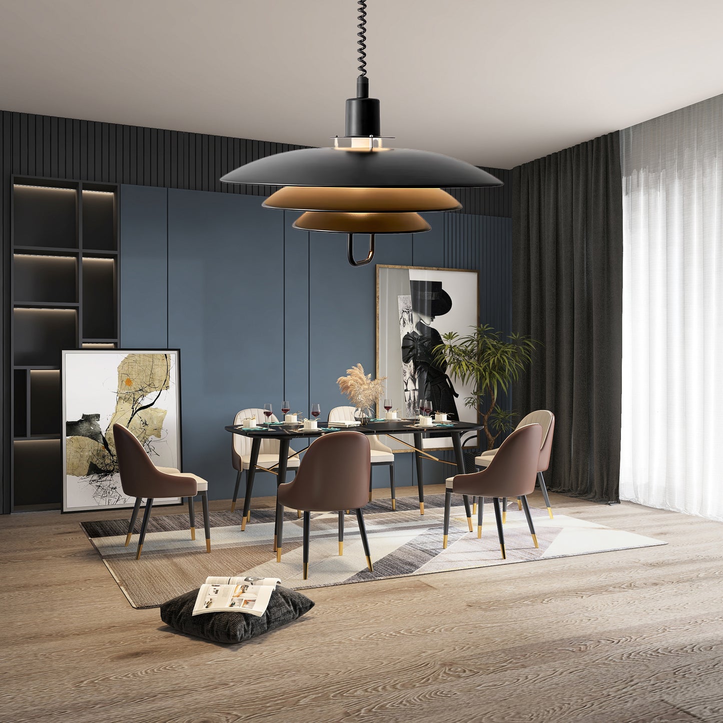 Poul Modern Aluminum Pendant Lamp