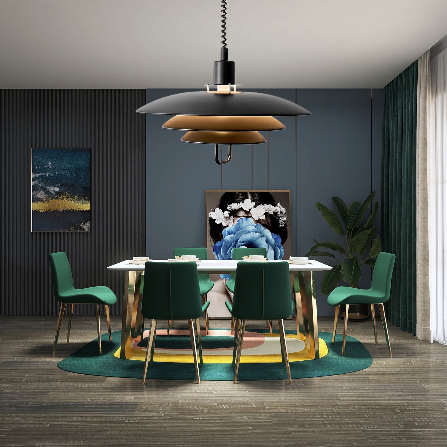 Poul Modern Aluminum Pendant Lamp