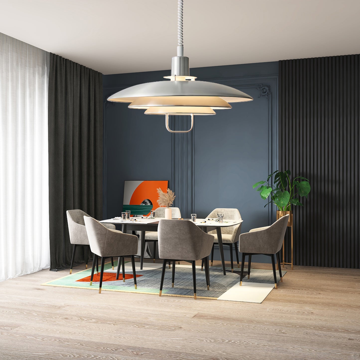 Poul Modern Aluminum Pendant Lamp