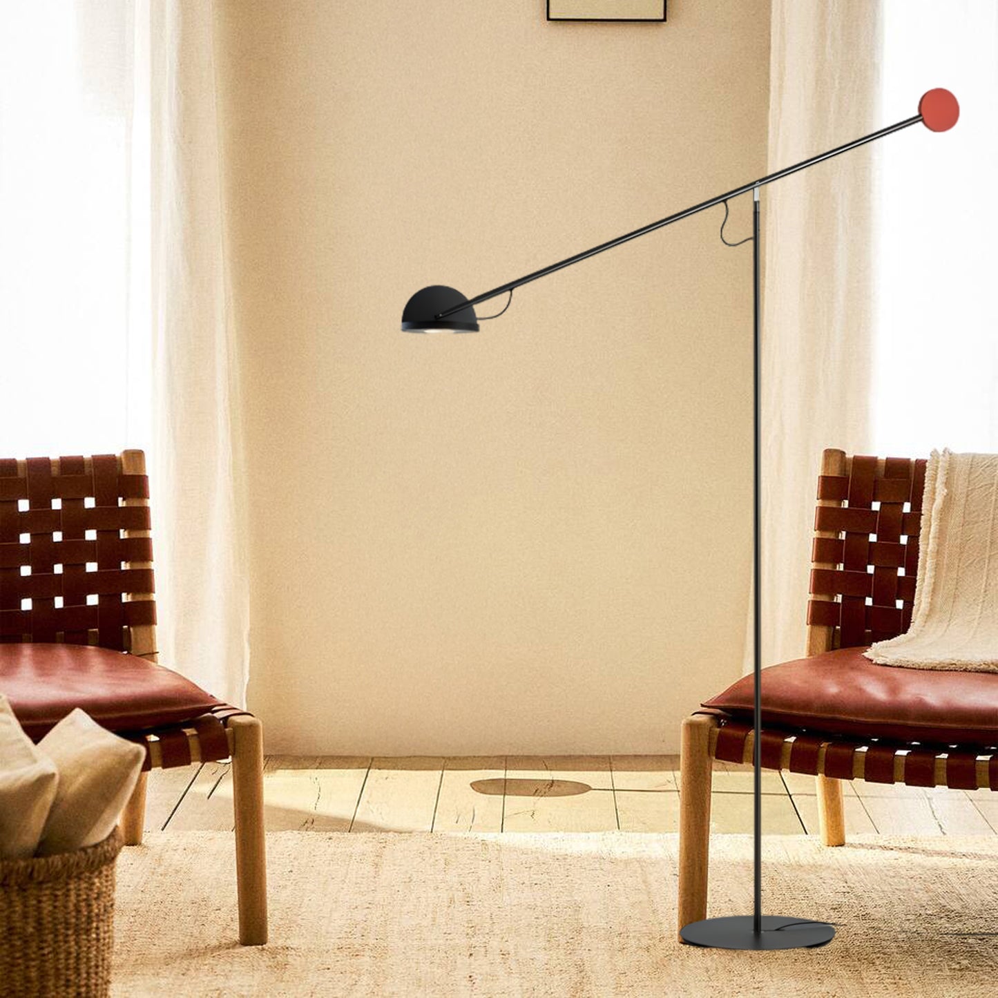 Precision Movement Eclectic Metal Floor Lamp