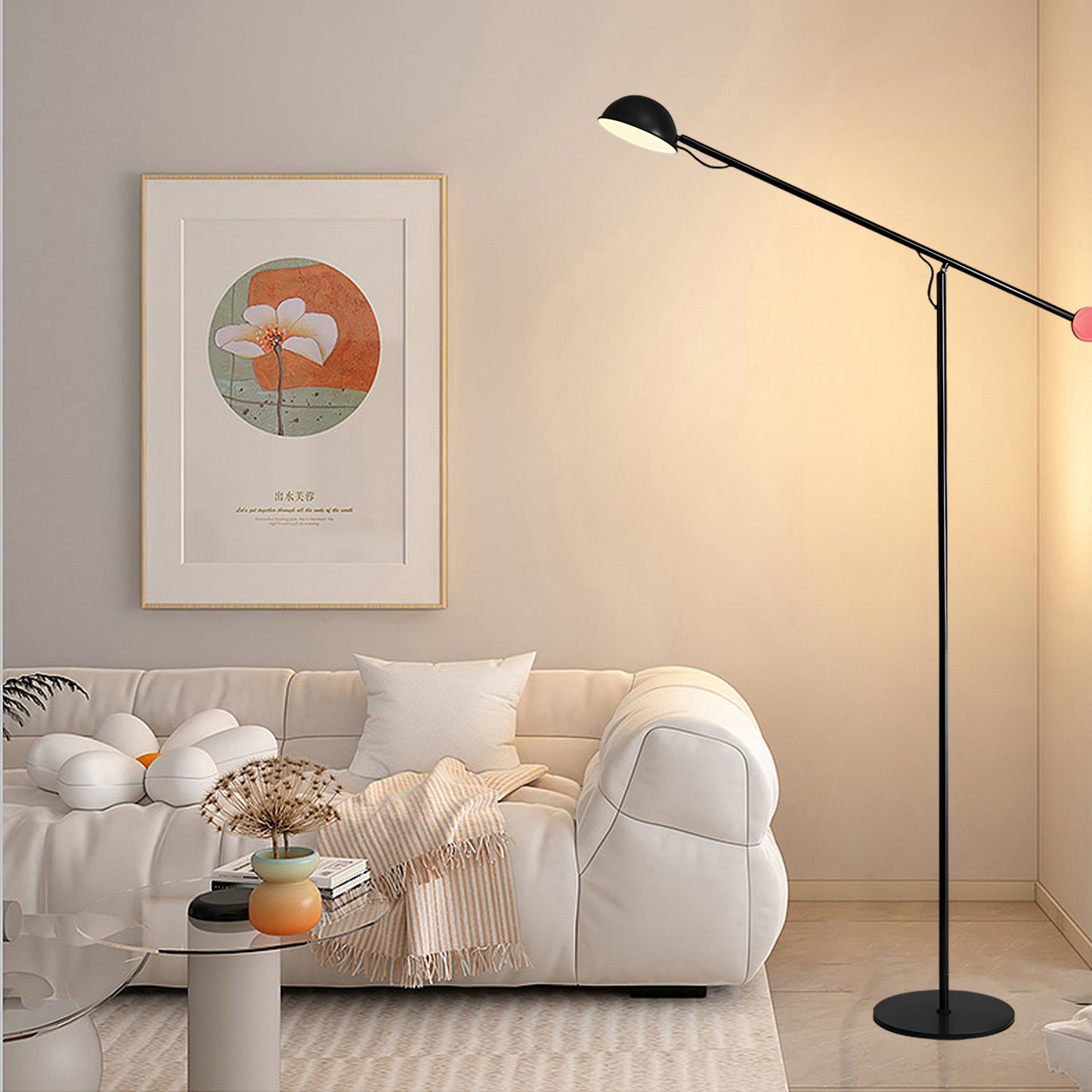 Precision Movement Eclectic Metal Floor Lamp