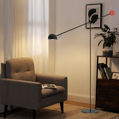 Precision Movement Eclectic Metal Floor Lamp