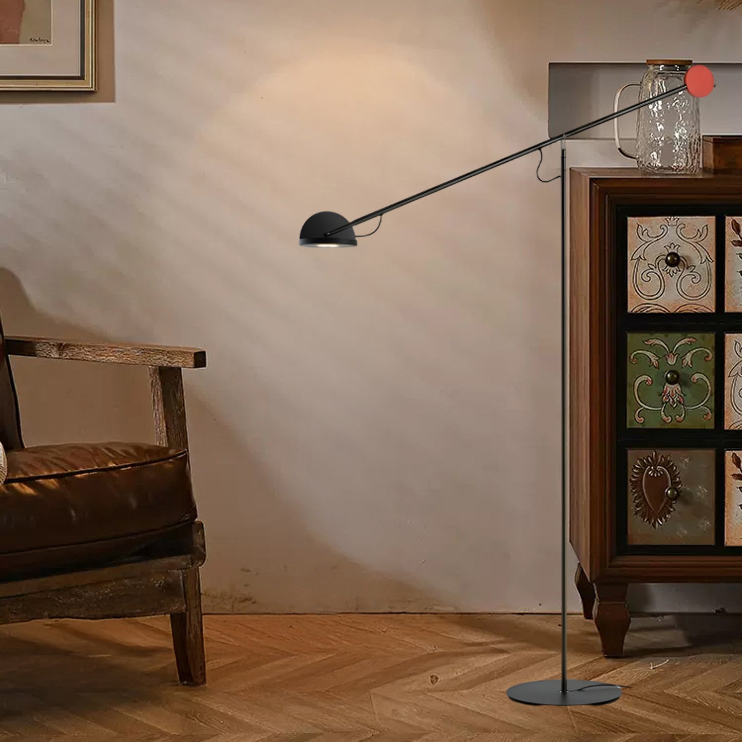 Precision Movement Eclectic Metal Floor Lamp