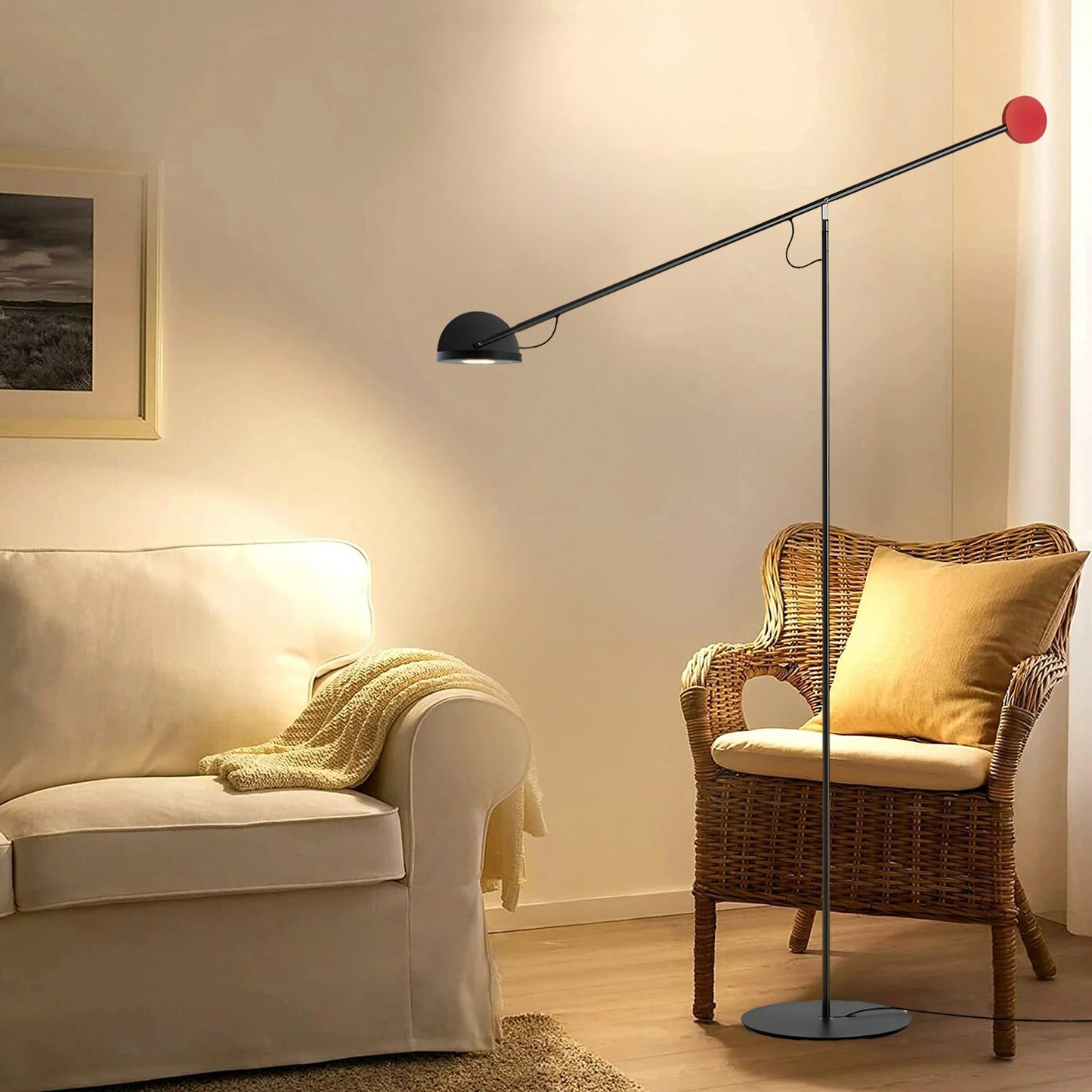 Precision Movement Eclectic Metal Floor Lamp