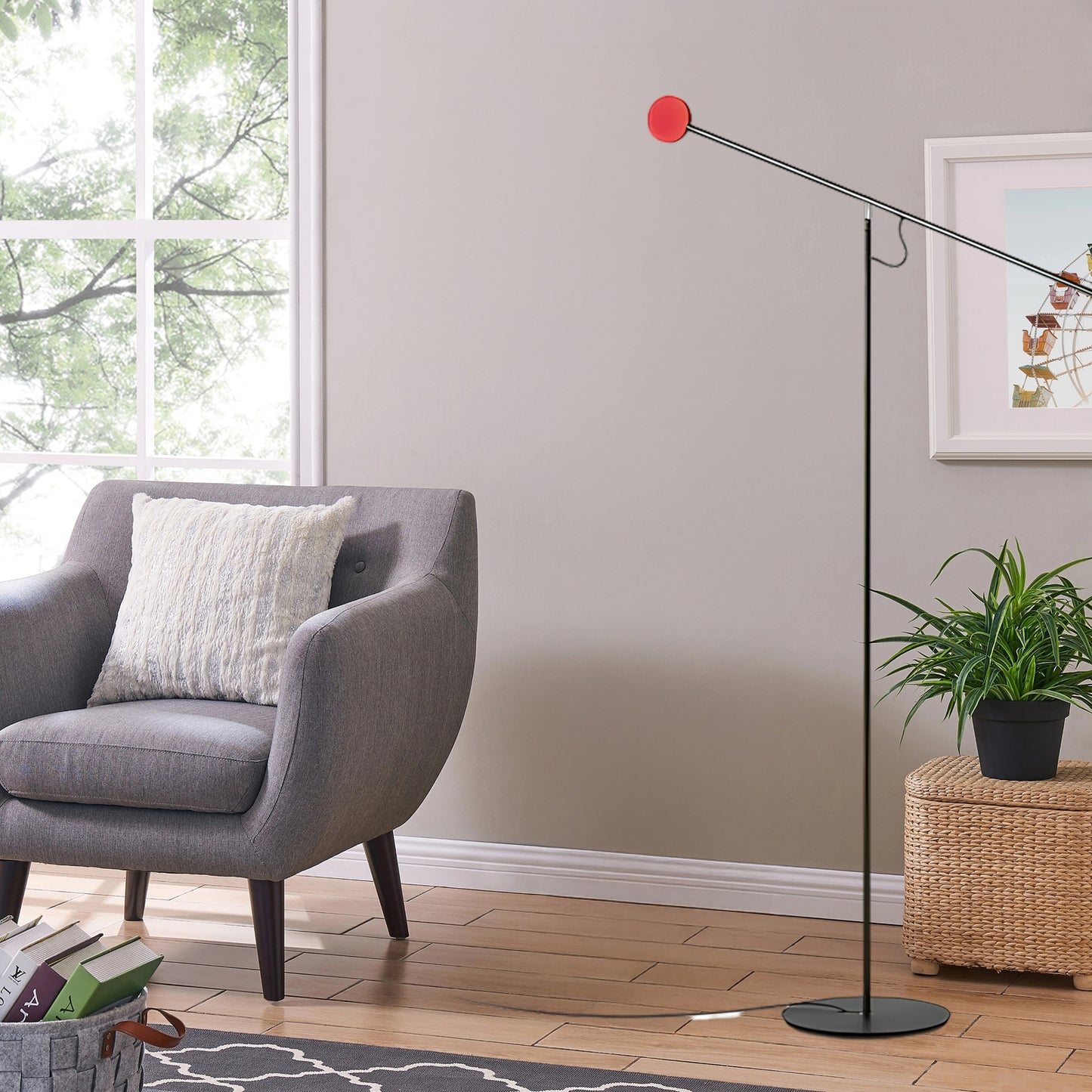 Precision Movement Eclectic Metal Floor Lamp