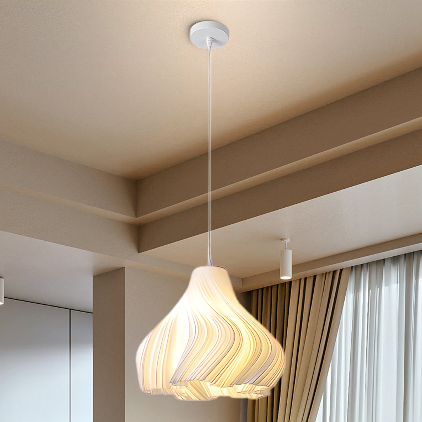 Printing Art Modern Metal Pendant Light