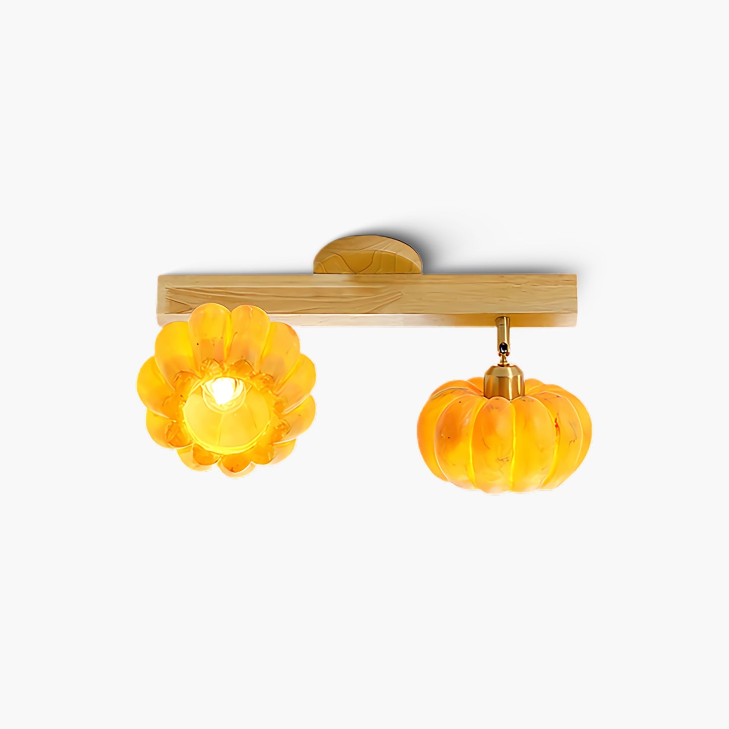 Pumpkin Multi Head Eclectic Metal Ceiling Lamp