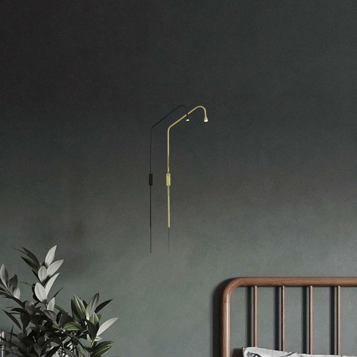 Pureform Minimalist Metal Wall Lamp