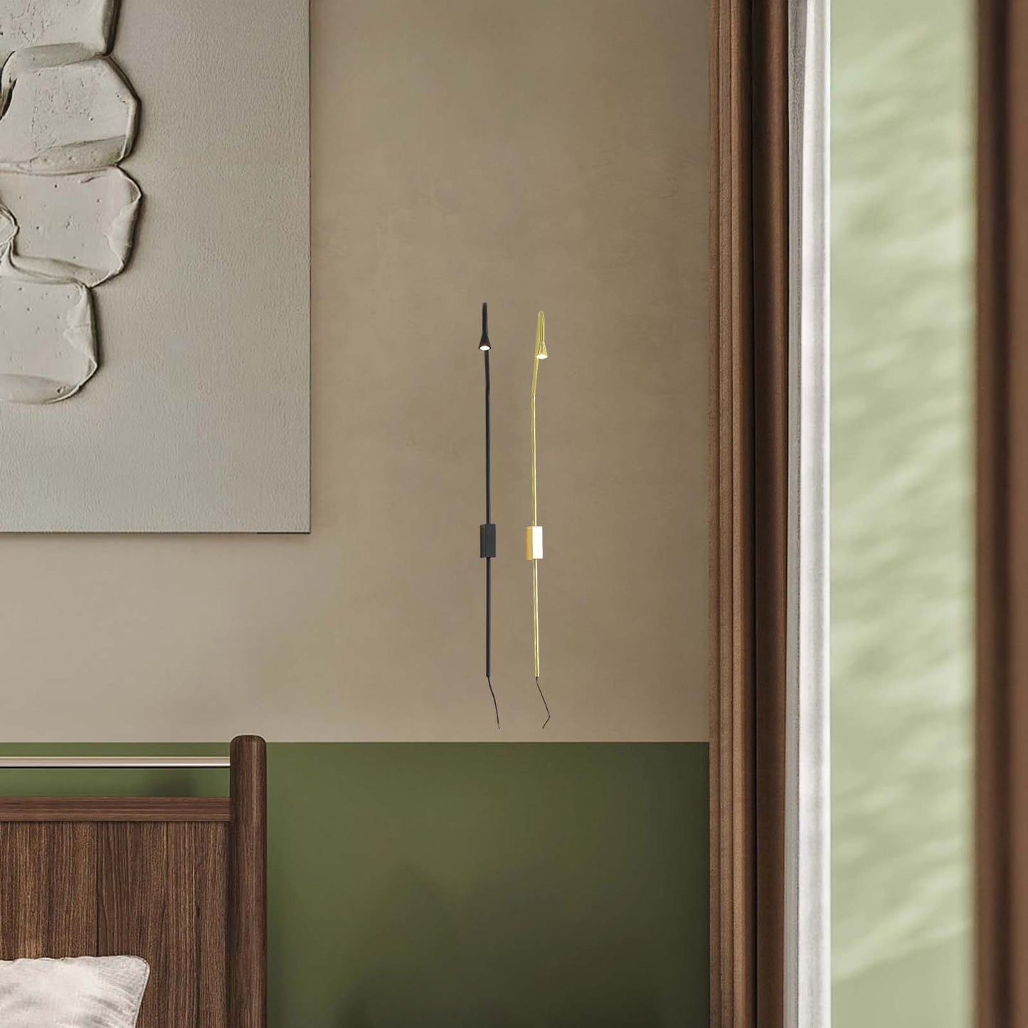 Pureform Minimalist Metal Wall Lamp