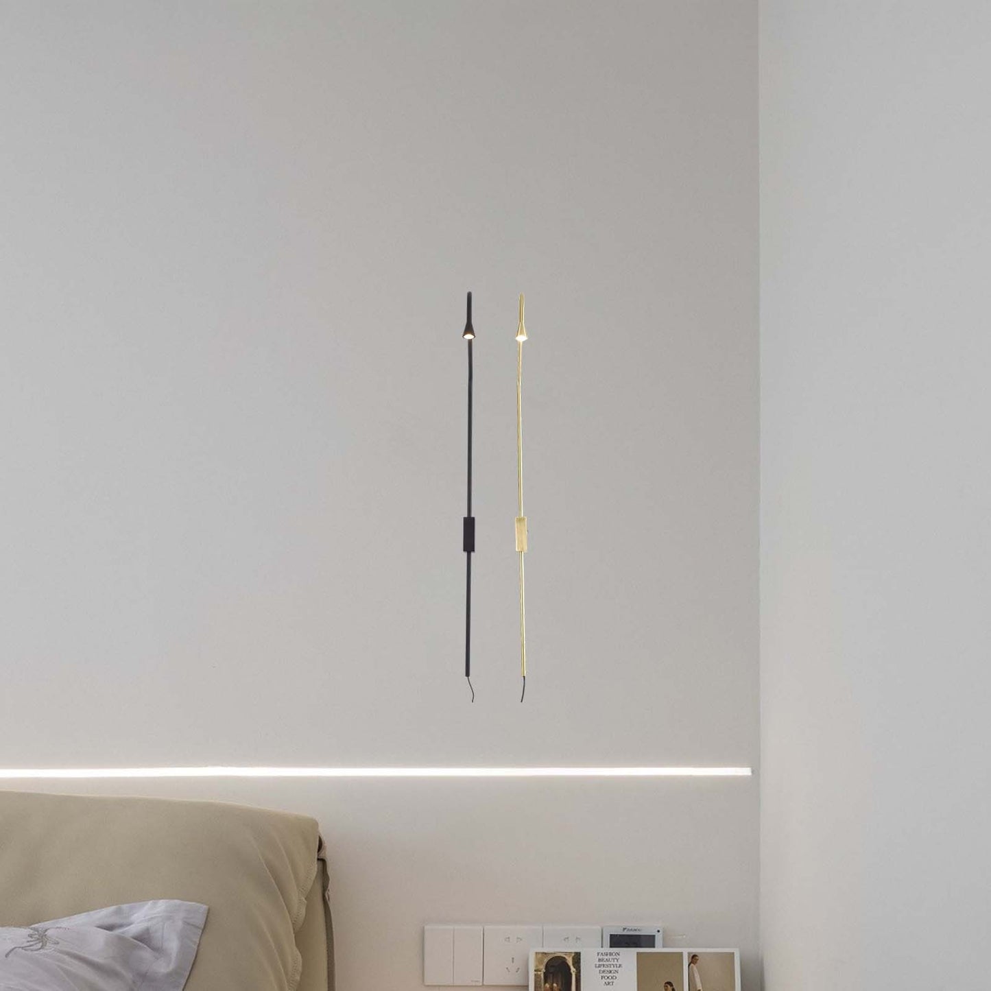 Pureform Minimalist Metal Wall Lamp