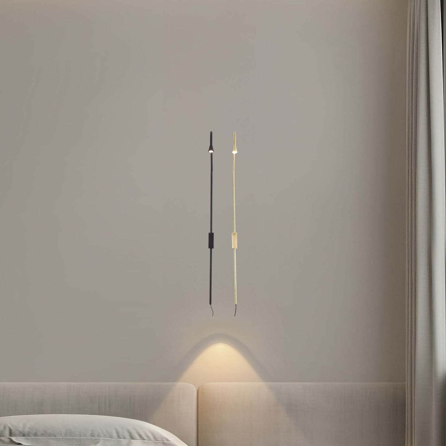 Pureform Minimalist Metal Wall Lamp