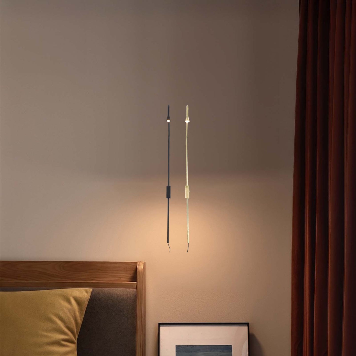 Pureform Minimalist Metal Wall Lamp