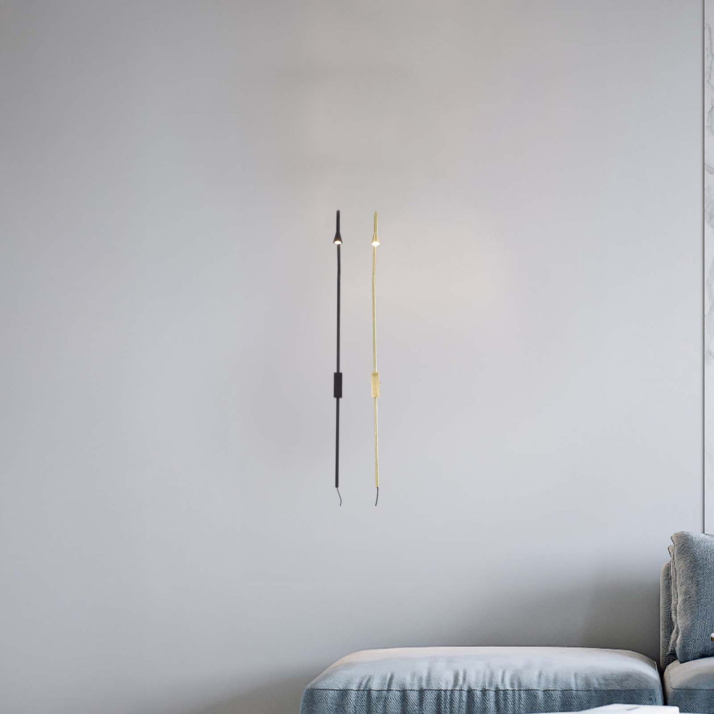 Pureform Minimalist Metal Wall Lamp