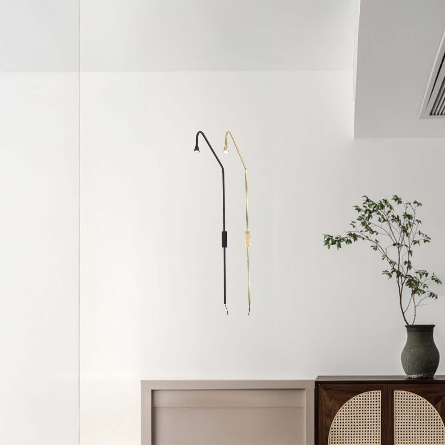 Pureform Minimalist Metal Wall Lamp