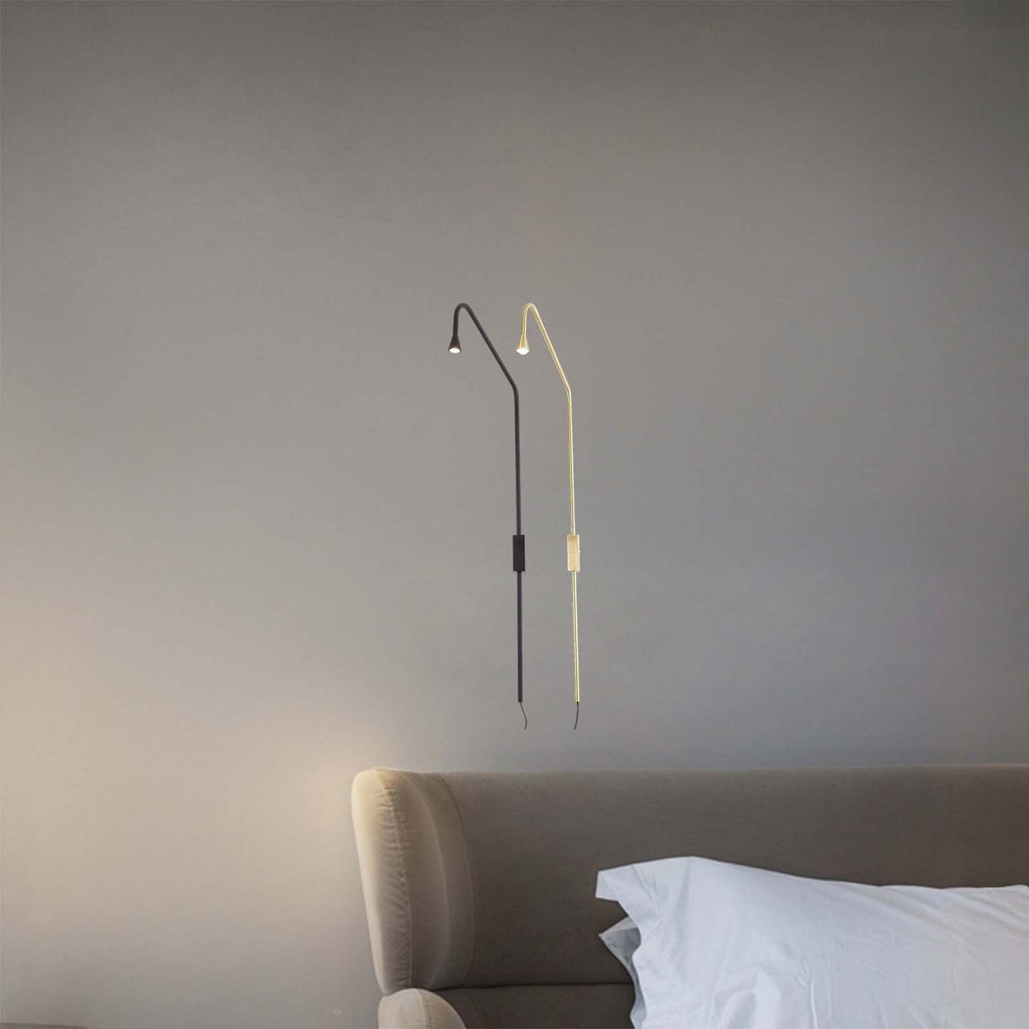 Pureform Minimalist Metal Wall Lamp