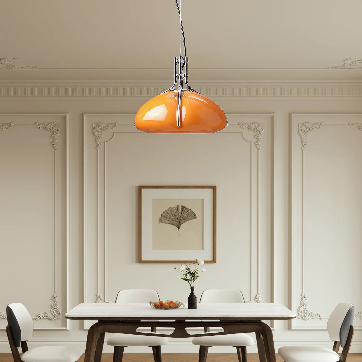 Quadrifoglio Mid-century Crystal Pendant Light