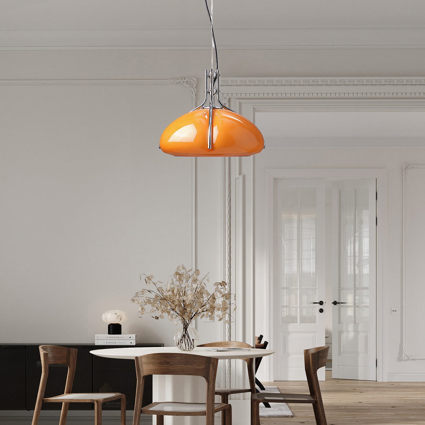 Quadrifoglio Mid-century Crystal Pendant Light