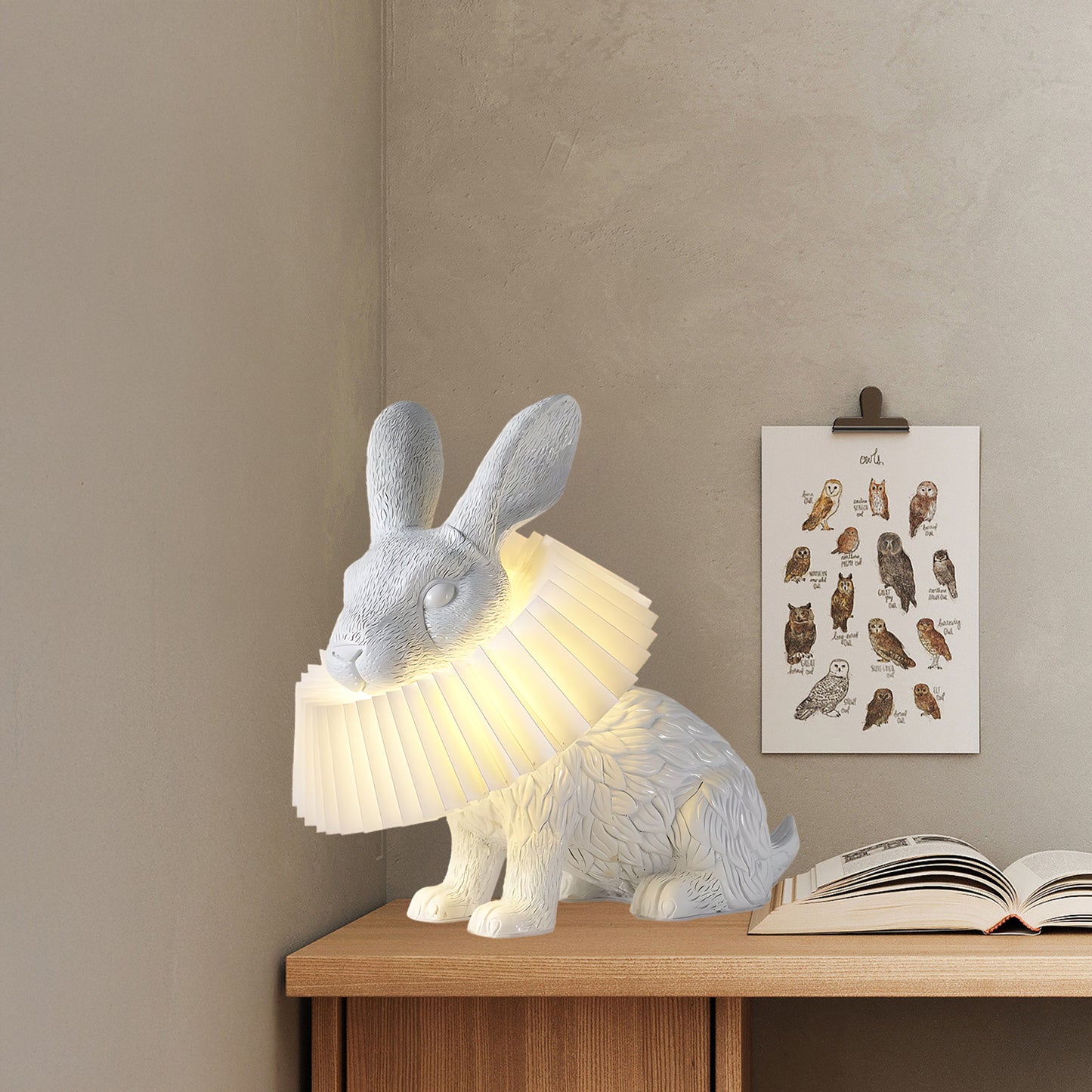 Rabbit X Art Deco Material Table Lamp