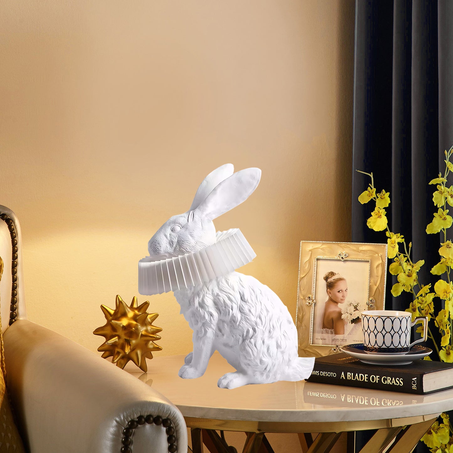 Rabbit X Art Deco Material Table Lamp