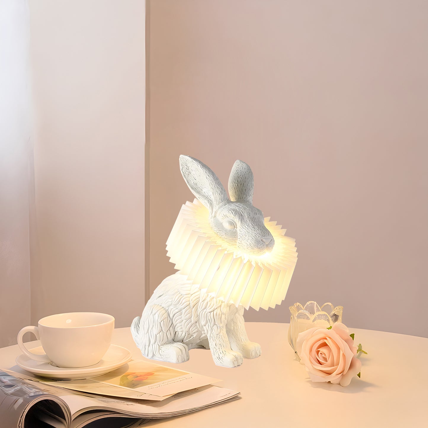 Rabbit X Art Deco Material Table Lamp