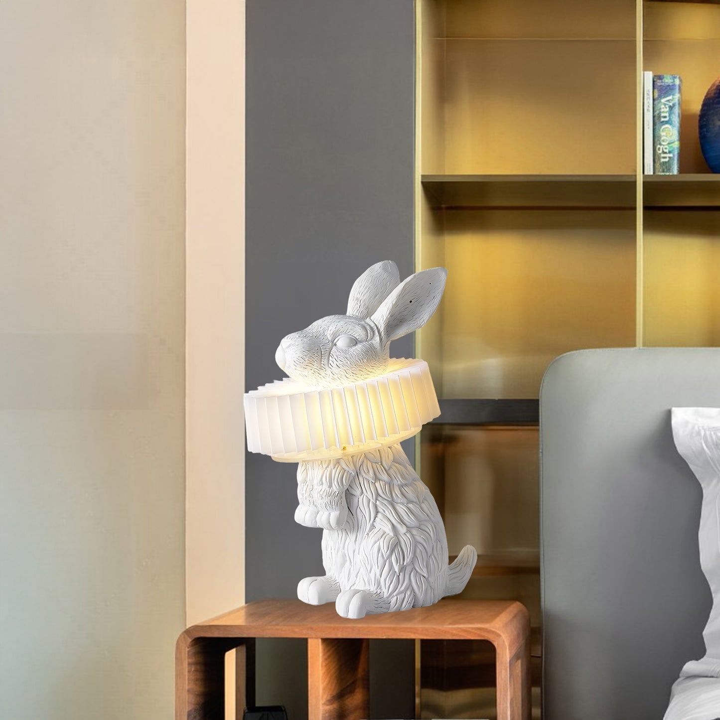 Rabbit X Art Deco Material Table Lamp