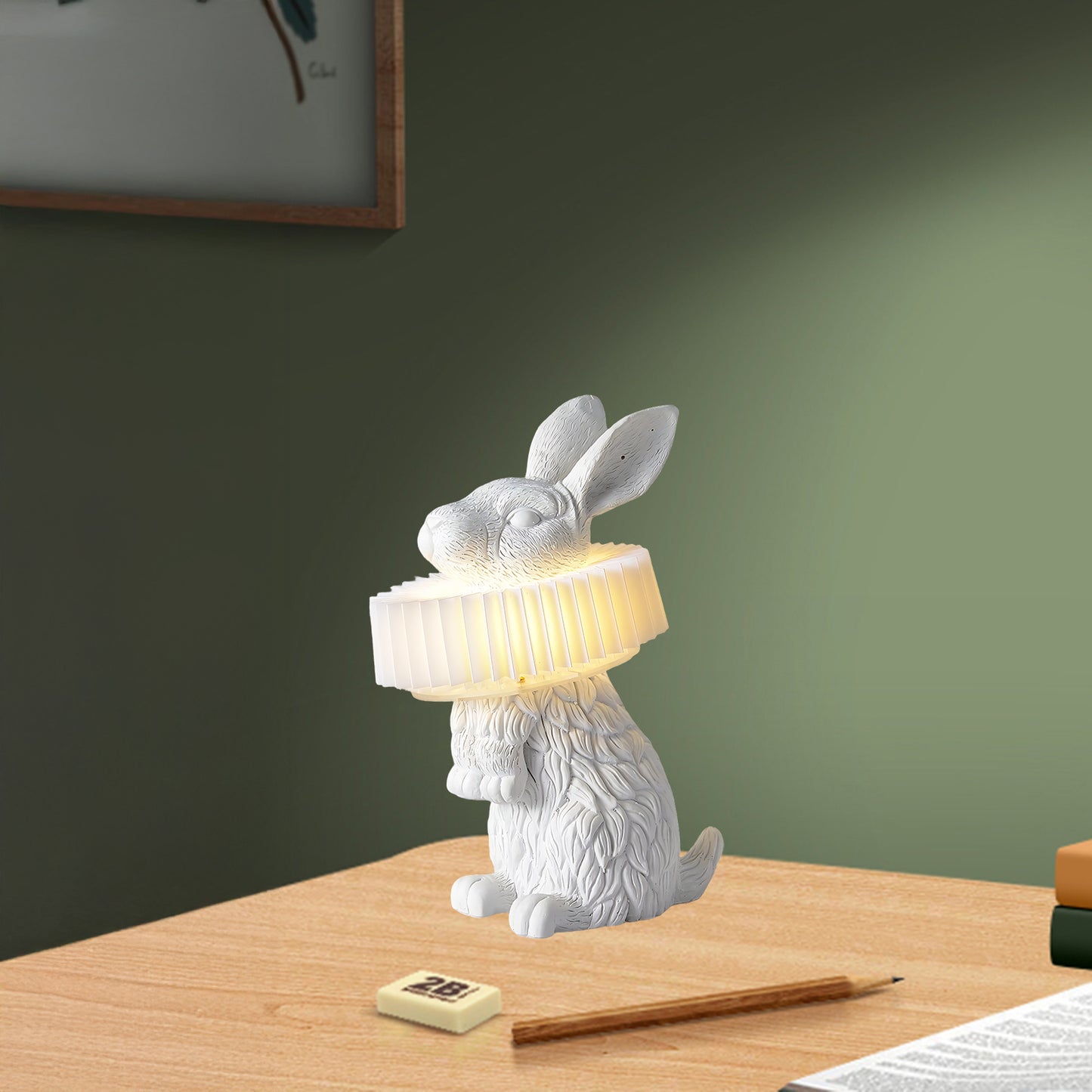 Rabbit X Art Deco Material Table Lamp