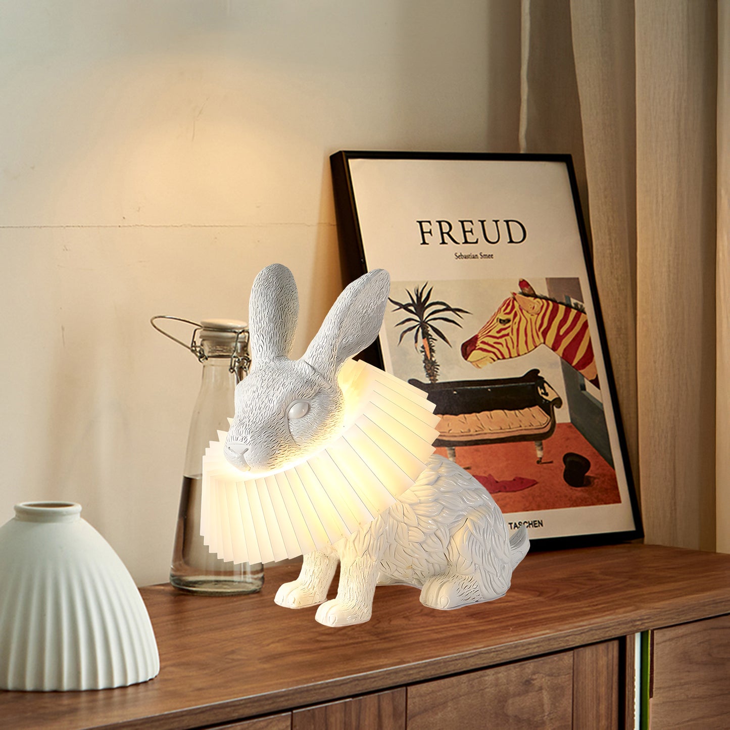 Rabbit X Art Deco Material Table Lamp