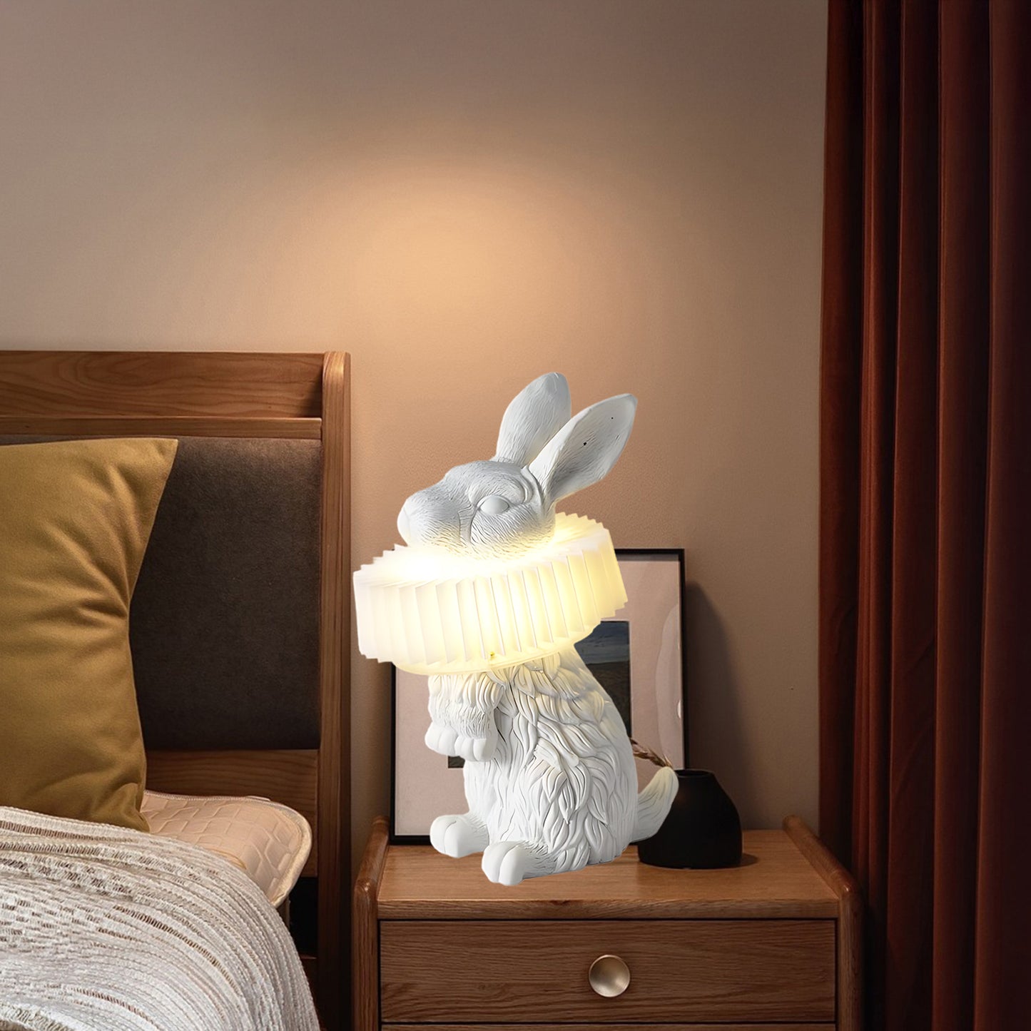 Rabbit X Art Deco Material Table Lamp